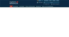 Desktop Screenshot of fahnen-koessinger.de