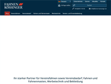 Tablet Screenshot of fahnen-koessinger.de